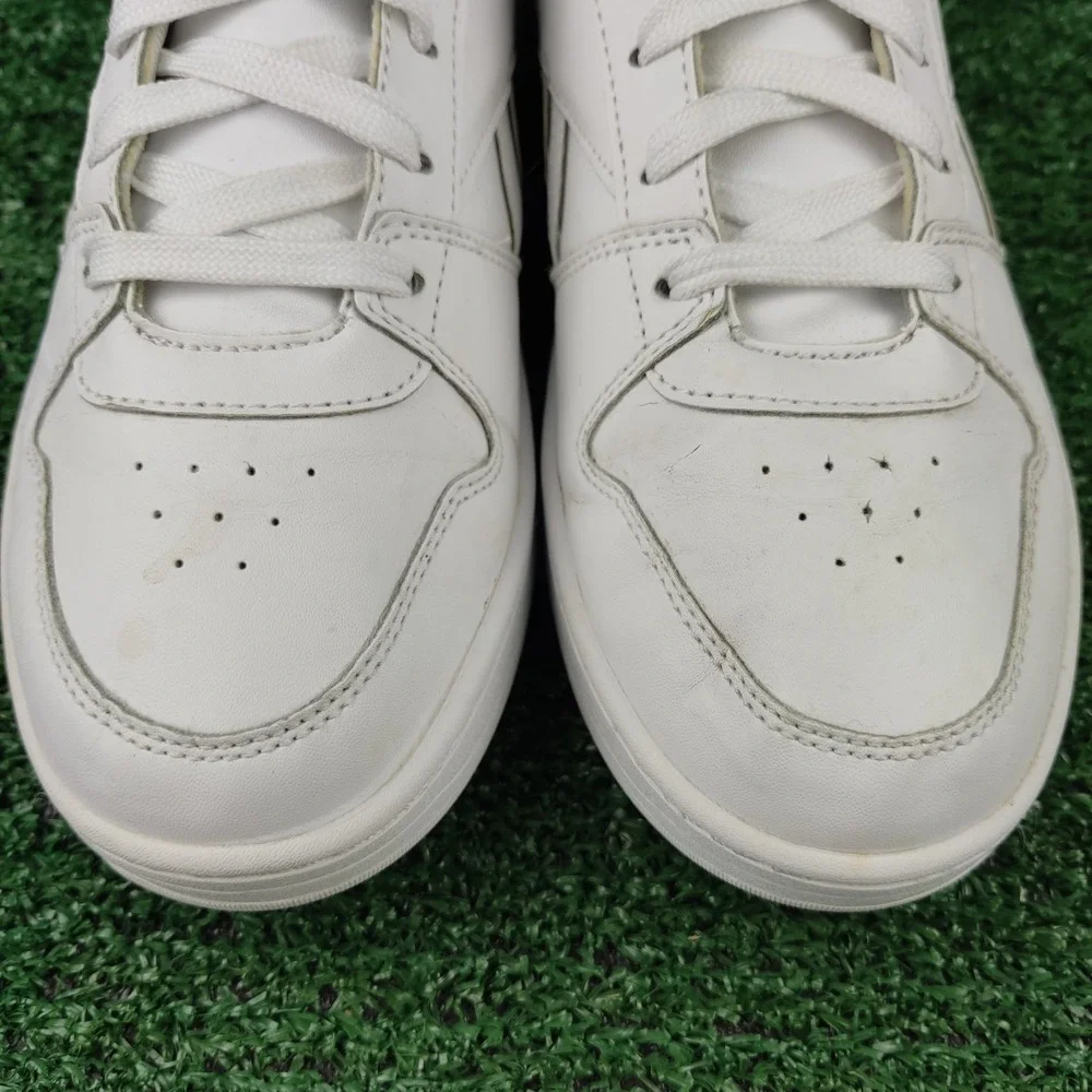 Reebok Sneakers Womens 5 White Royal Techque T Low Top Leather FV2405 Classic - Picture 8 of 9